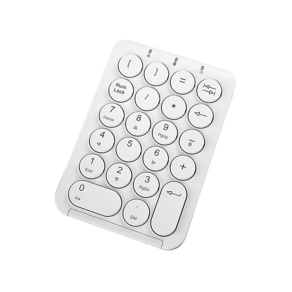 Trådløst numerisk tastatur Bluetooth numerisk tastatur Runde tastaturer numeriske tastaturer 22 taster Genopladeligt numerisk tastatur