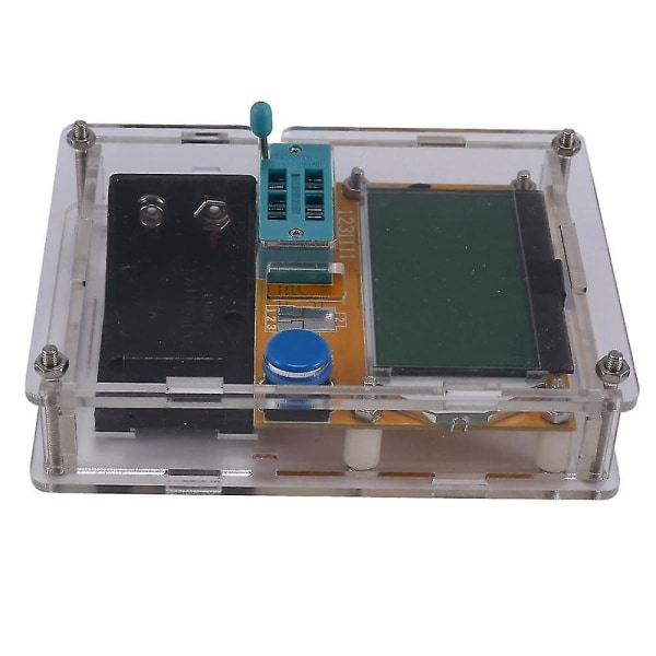 Lcr-t4 Esr Meter Transistor Tester Diod Triod Kapacitans Mos Mega328 Transistor Tester + Case (n
