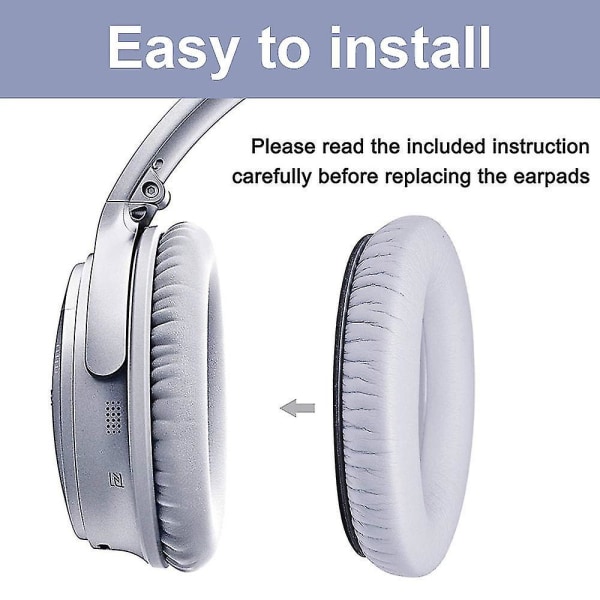 2st professionella öronkuddar som är kompatibla med Bose Quietcomfort Qc35 Qc15 Qc25