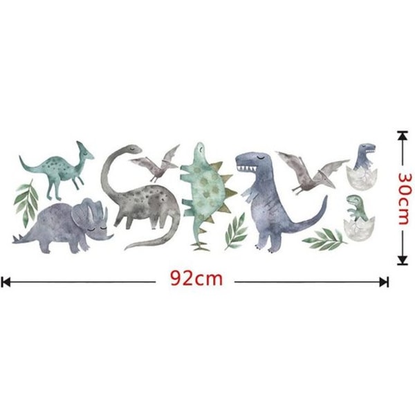 Veggklistremerke, plakat med tegneseriedyr for dinosaurer