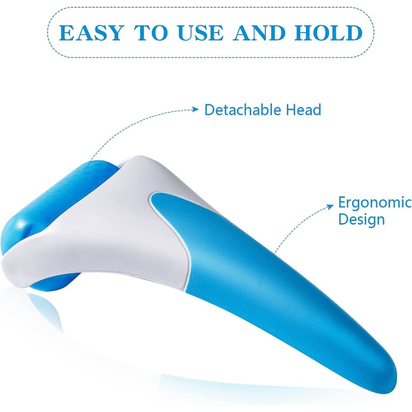 Verktyg för ansiktshudvård (blå) Ansikte Ice Head Roller Kall kompress Instrument Massage Skönhetsvård Ice Roller