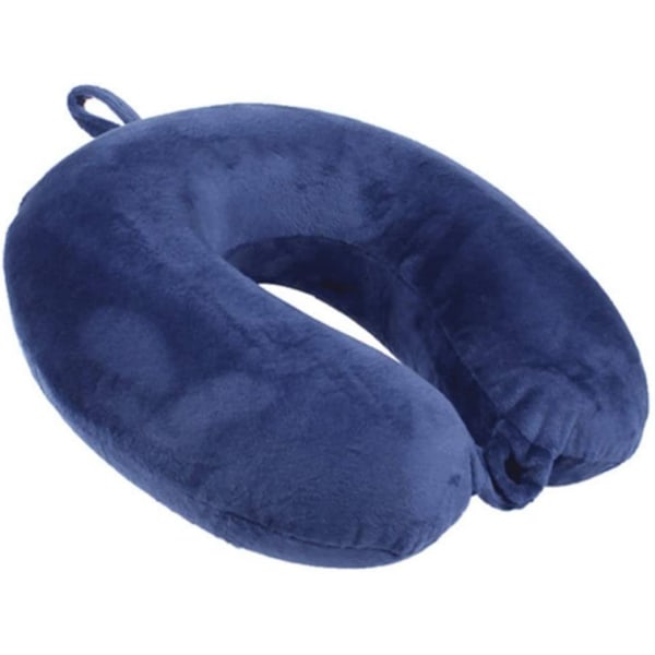 Travel Pillow - Memory Foam -kaulan tyynyn tukityyny sininen