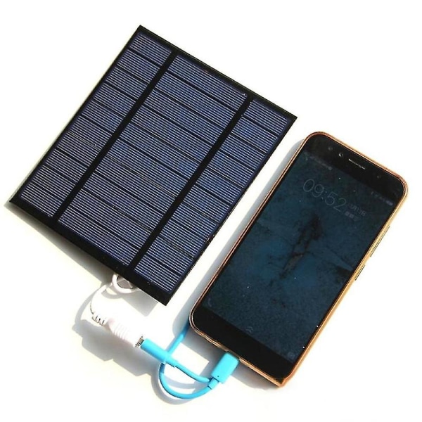 5w 5v solpanelsdriven fläkt, mini portabel ventilation kylfläkt 4-tums USB portabel fläkt för ca.