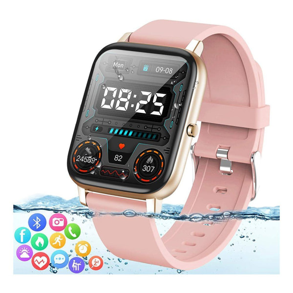 Smartwatch för kvinnor Extremt stor 1,7 tums pekskärm