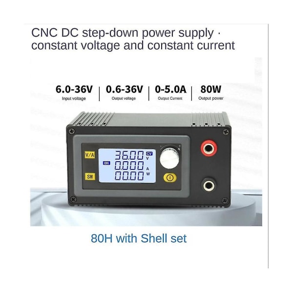 Cnc Dc Boost Converter 5a 80w strømmodul Justerbart konstant og konstant strøm lademodul
