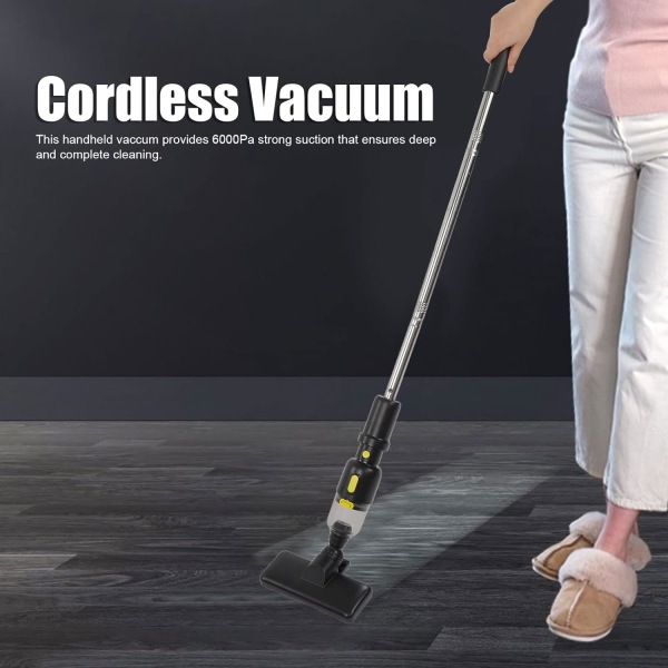 Sladdlös stickdammsugare Cordless Vacuum Cleaner,  Rechargeable Vacuum with 1800 MAh Battery, 25 Min Run Time