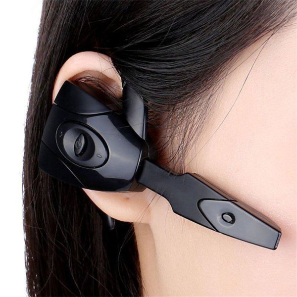 Yrityskäyttöön tarkoitettu Bluetooth-kuuloke, jossa on mikrofoni, ladattava, pitkä valmiusaika, langattomat kuulokkeet, musta