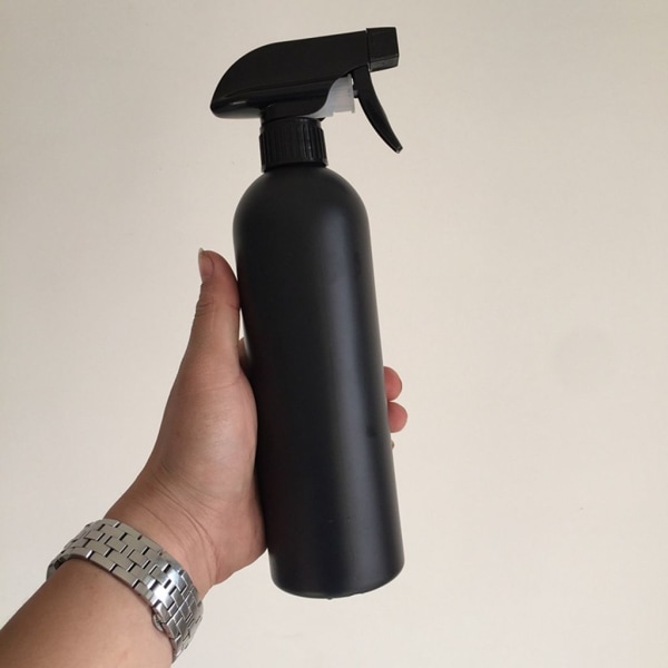 2 × 500 ml tom sort plastik sprayflaske Bilvask rum Pære Spray Vand Vand Spray Genopfyldelig sprayflaske