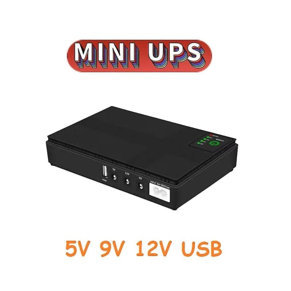 5v 9v 12v keskeytymätön power Mini Ups USB 10400mah akun varmuuskopio Wifi-reitittimelle CCTV(eu