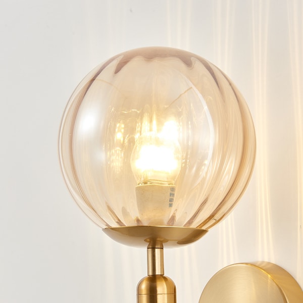 Belysning Modern vägglampa Golden Mid Century Industrial Matt