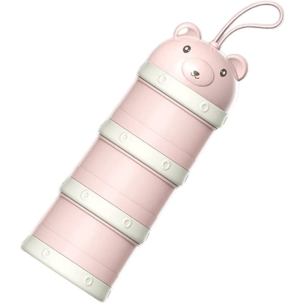 Baby mælkepulver bjørnepulverdispenser pink