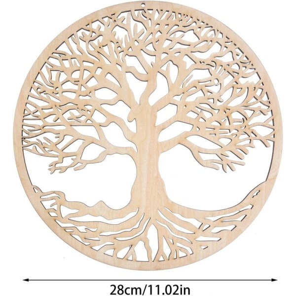 Puinen elämänpuu seinäkoristelu Elämänpuu seinätaide Kodinsisustus sisä- ja ulkoseinäveistos