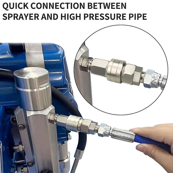 Airless lige slange Drejelig konnektor Universal 360 Quick Joint Fittings Luftslange Quick Coupler Ai