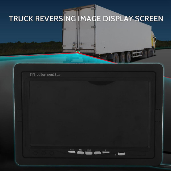 12v-24v 7 tuuman Tft Lcd värillinen HD-näyttö yhteensopiva auton CCTV taakse