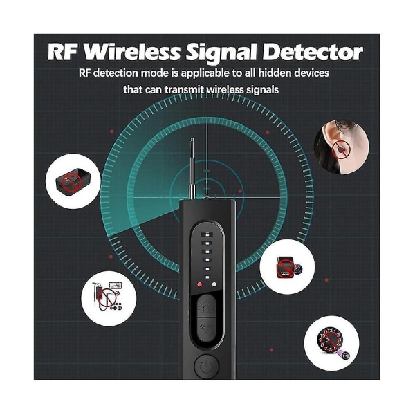 Pieni signaalinilmaisimet Kameran ilmaisimet Laiteilmaisimet GPS-ilmaisimet Langattomat Rf-signaalin skannerit