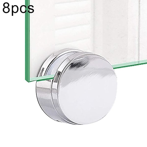 Glas fast clips spejlholder badeværelsesspejl monteringstilbehør jernforkromet med fjederbeslagstilbehør