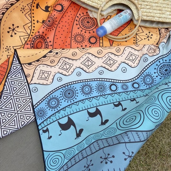 Fargerik Towelie Stor solseng Strandhåndkle Reisebadehåndklær for voksne 80*160 cm badehåndkle