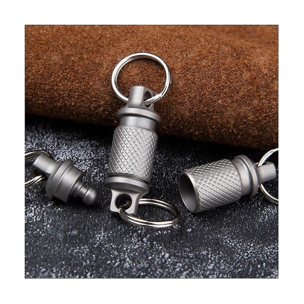 Titanium Quick Release Swivel Keychain, Dra isär Löstagbar nyckelring Heavy Duty Bilnyckelhållare 2p