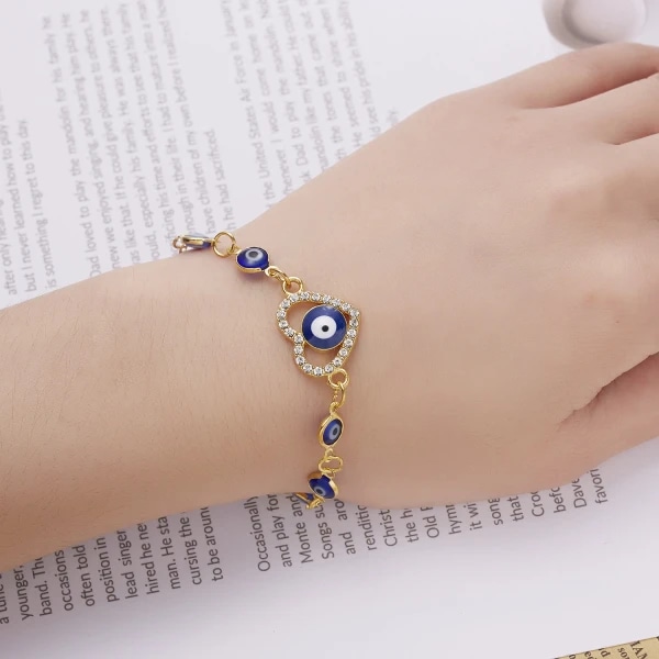 Evil Eye Armband Guld