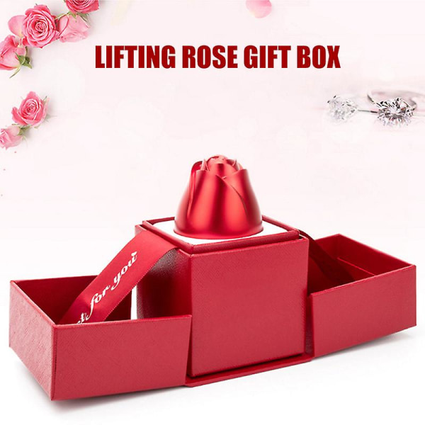 Rose Ring Box Kihlasormuslaatikko Kolikkokorujen lahjarasia