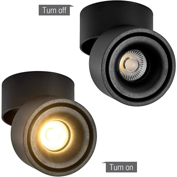 LED utanpåliggande downlight med fällbar multi COB spotlight roterande belysning