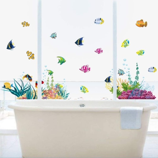 seinätarrat värikkäät, seinätarra kylpyhuonelaattatarra