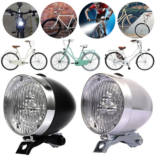 Klassisk vintage LED cykelstrålkastare Bike Retro Light
