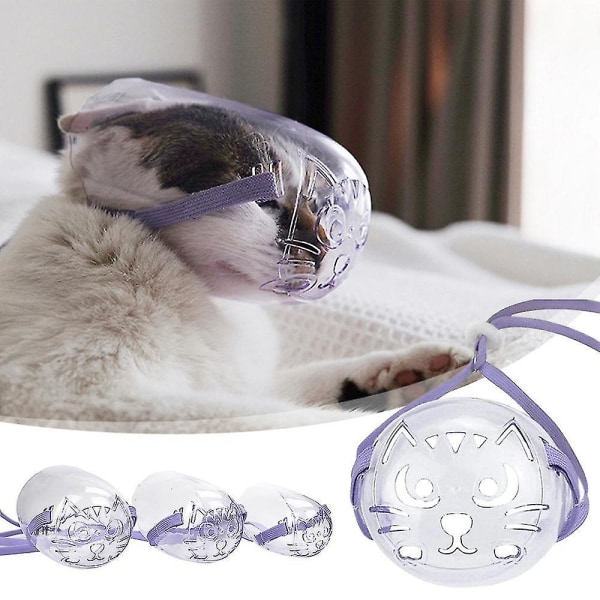 Cat Clear Andas Anti Bite Nosmask Mask Pet Grooming Cover L