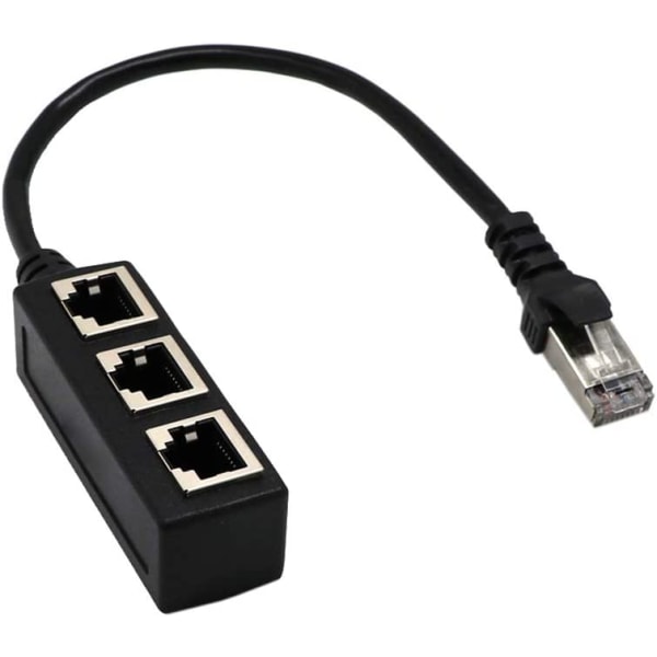 1 till 3 portar Ethernet-adapterkabeldelare