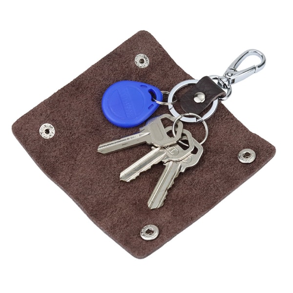Smal nyckellåda/nyckelring i konstläder blue