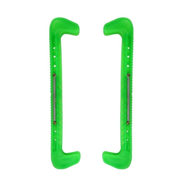 1 par skøjteblade af plast Universal ishockeybetræk green