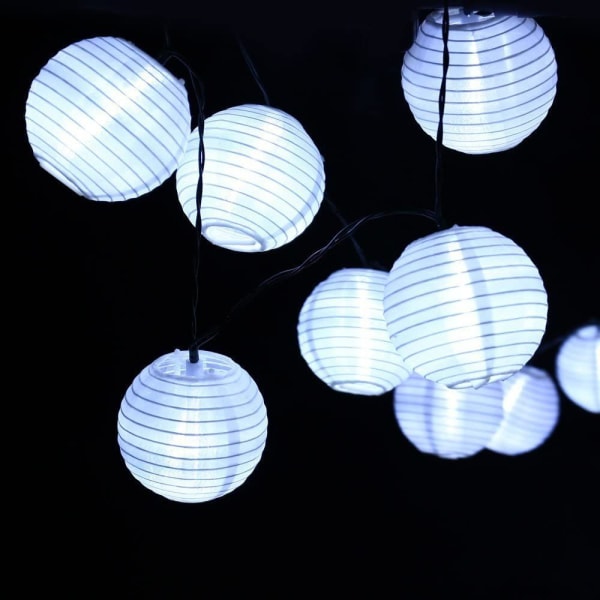 Outdoor Solar Fairy Lights 6,5m 30 LED Lyhdyt Cold white