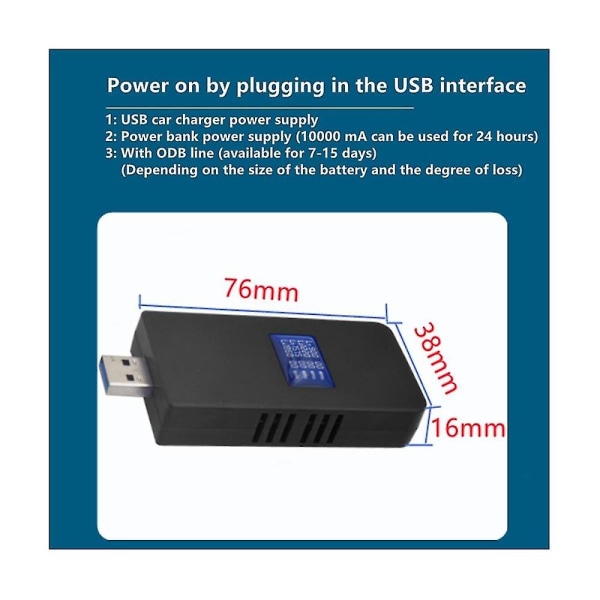 G9 Pro 4-bånds bærbar detektor Anti-2g+3g +gps+gsm+wifi-frekvensenhed(b)
