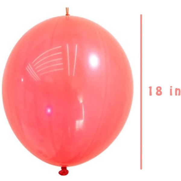50 STK 18 tommer klapballon med håndtag til børnegave