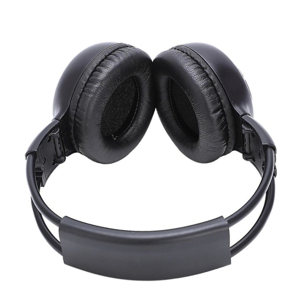 2 X Dubbel Infraröd Stereo Trådlös Hörlur Headset Ir Bil DVD-spelare Nackstöd Svart