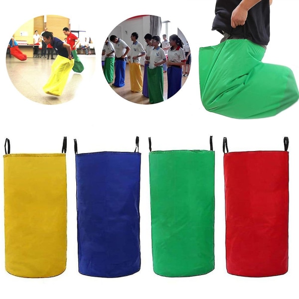 4kpl Sack Race Sacks Egg Run Bounce Bag Lasten pelijuhlat