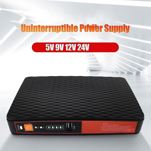5v 9v 12v 24v avbrottsfri power Mini Ups Lan Poe 8800mah batteribackup för wifi-router