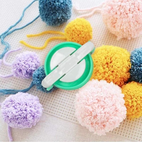 4stk Håndlaget DIY strikkeverktøy, pommel ball strikkemaskin