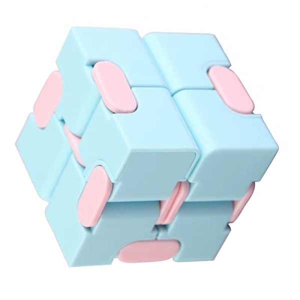 Fingerspiss leketøy uendelig kube kompresjonsbestandig grønt rutenett