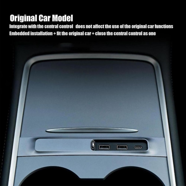 Auton laajennustelakka 27w sisäinen pikalaturi keskusohjaus USB keskittimen telakointisovitin Y 2021-20