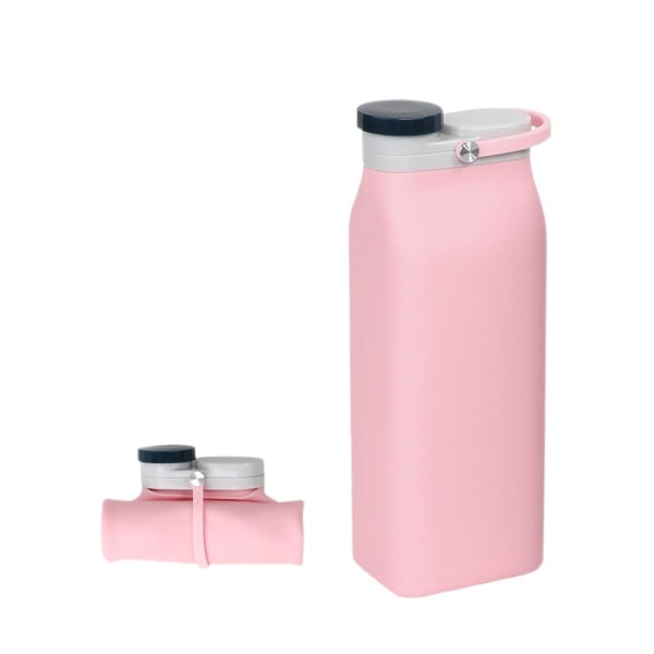 Sammenklappelig vandflaske BPA Free - Sammenklappelig vandflaske pink