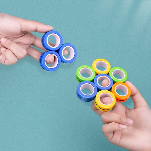 Fidget Spinner Leksaker för vuxna och barn Stress relief - Fingertoppsringar green