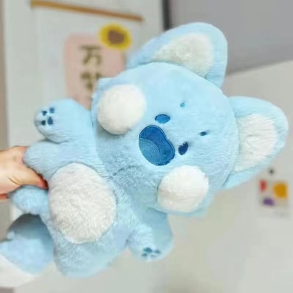 45cm Doodle Katt Doodle Katt Plysch Kattunge Kawaii Leksak Plysch Blå blue