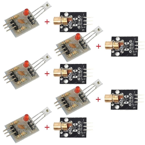 10 parin anturimoduulikortti laser-vastaanotinlähetin, laservastaanotin anturimoduulit+ky-008 laser