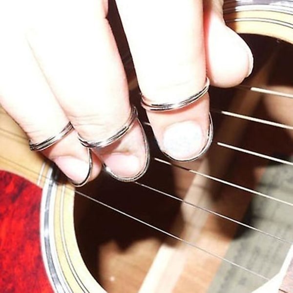 4 st Guitar Finger Picks Plectrum Thumb Pick Tillbehör