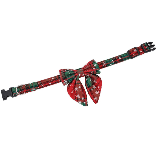 Christmas Dog Bowtie Rød Grønn Red Green 3.0x60cm