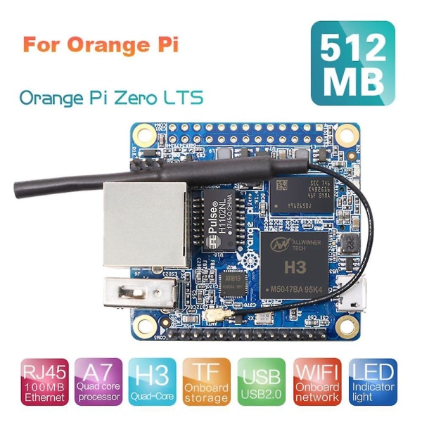 Orange Pi Zero Development Board 512mb H3 -core avoimen lähdekoodin Suorita Android 4.4 Debian