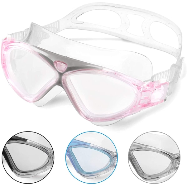 Svømmebriller for voksne antidugg og vanntette profesjonelle ultrakomfortable svømmebriller for menn og kvinner
