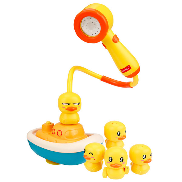 Spray Duck Spraybadkar Baby Duschhuvud 2-i-1 Flytande båt Barndusch Toy Duckbadkar