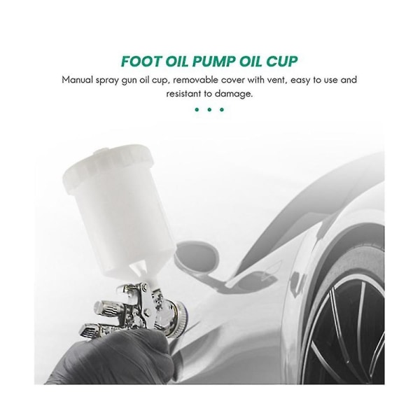 2 kpl 600 ml muovinen Hvlp Paint Cup Pot Sata Sprayer Cup Connector Jet Paint Sprayerille